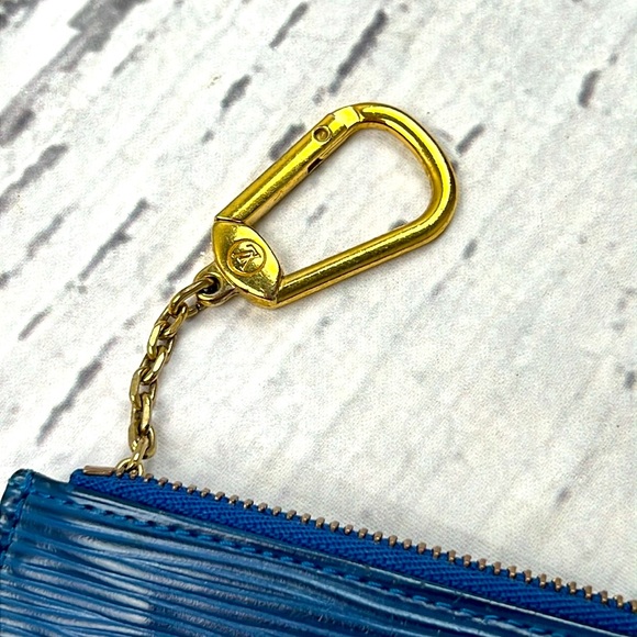 LOUIS VUITTON - Pochette Cles Epi Coin Purse CA0979 Blue Leather - Picture 9 of 12